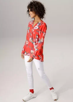 Aniston Floral Print Blouse -Garmonic Sales Store Aniston Floral Print Blouse16919069FRSP W03