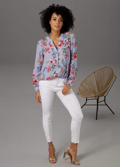 Aniston Floral Print Blouse -Garmonic Sales Store Aniston Floral Print Blouse65425455FRSP W03