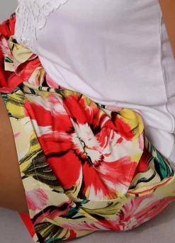 Aniston Leaf Print Shorts -Garmonic Sales Store Aniston Leaf Print Shorts59810649FRSP W02