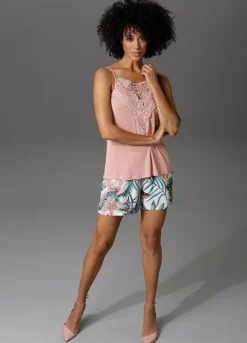 Aniston Leaf Print Shorts -Garmonic Sales Store Aniston Leaf Print Shorts99487906FRSP W02