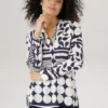 Aniston Print Long Sleeve Blouse