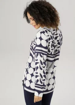 Aniston Print Long Sleeve Blouse -Garmonic Sales Store Aniston Print Long Sleeve Blouse10913234FRSP W01