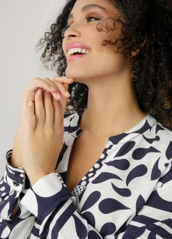 Aniston Print Long Sleeve Blouse -Garmonic Sales Store Aniston Print Long Sleeve Blouse10913234FRSP W02