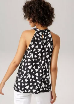 Aniston Sleeveless Heart Print Blouse 18 Aniston Sleeveless Heart Print Blouse -Garmonic Sales Store Aniston Sleeveless Heart Print Blouse51262910FRSP W01