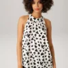 Aniston Sleeveless Heart Print Blouse