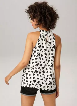 Aniston Sleeveless Heart Print Blouse 13 Aniston Sleeveless Heart Print Blouse -Garmonic Sales Store Aniston Sleeveless Heart Print Blouse87627158FRSP W01