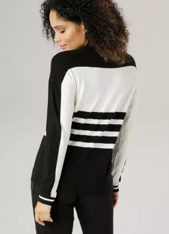 Aniston Stripe Knit Top -Garmonic Sales Store Aniston Stripe Knit Top50220007FRSP W01