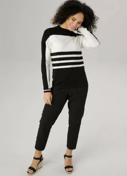 Aniston Stripe Knit Top -Garmonic Sales Store Aniston Stripe Knit Top50220007FRSP W04