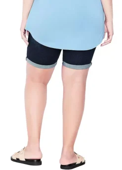 Avenue Denim Bermuda Shorts - Dark Wash -Garmonic Sales Store Avenue Denim Bermuda Shorts Dark Wash56W008FRSP W01