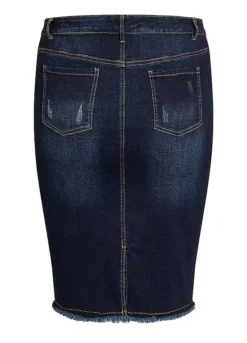 Avenue Denim Stretch Skirt - Dark Wash -Garmonic Sales Store Avenue Denim Stretch Skirt Dark Wash56W040FRSC W01