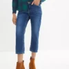 Bonprix Cropped Used Look Jeans