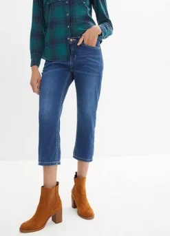 Bonprix Cropped Used Look Jeans