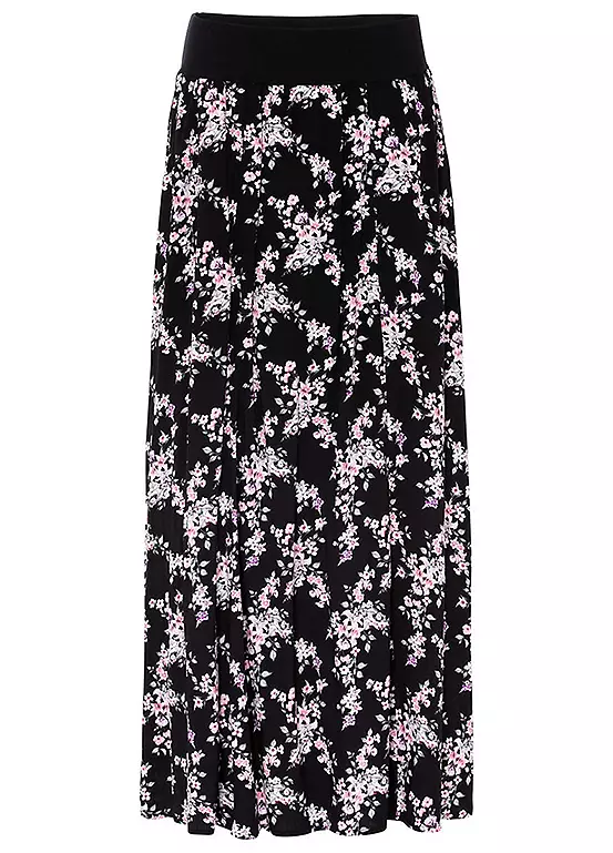 Bonprix Floral Print A-Line Maxi Skirt 1 Bonprix Floral Print A-Line Maxi Skirt