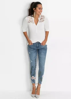 Bonprix Lace Yoke Tunic -Garmonic Sales Store Bonprix Lace Yoke Tunic946019FRSP W04