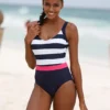 Bonprix Nautical Stripe Swimsuit