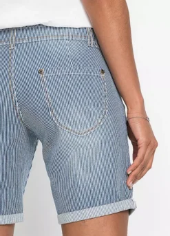 Bonprix Striped Denim Shorts -Garmonic Sales Store Bonprix Striped Denim Shorts935293FRSP W03