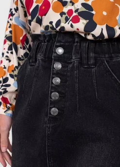 Brakeburn Black Denim Skirt -Garmonic Sales Store Brakeburn Black Denim Skirt12G901FRSP W03