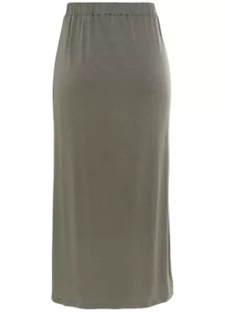 Buffalo Button Trim Midi Skirt -Garmonic Sales Store Buffalo Button Trim Midi Skirt93627562FRSC W01