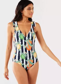 Chelsea Peers By NYC Frill Strap Swimsuit -Garmonic Sales Store Chelsea Peers by NYC Frill Strap Swimsuit17R549FRSP W01