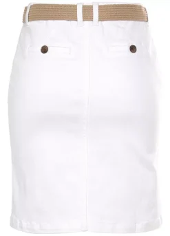DELMAO Belted Slim Cut Mini Skirt -Garmonic Sales Store DELMAO Belted Slim Cut Mini Skirt61052850FRSC W01