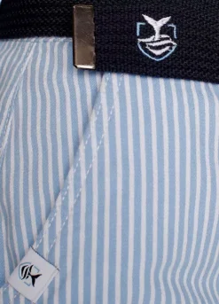 DELMAO Belted Slim Cut Mini Skirt -Garmonic Sales Store DELMAO Belted Slim Cut Mini Skirt98653165FRSC W03