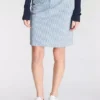 DELMAO Belted Slim Cut Mini Skirt