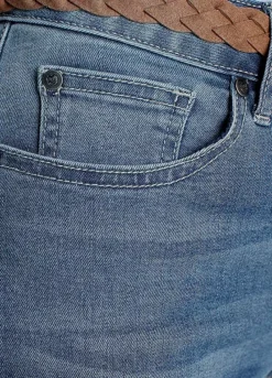 DELMAO Belted Slim Leg Capri Jeans -Garmonic Sales Store DELMAO Belted Slim Leg Capri Jeans62351748FRSP W02