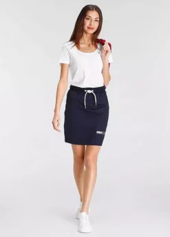 DELMAO Drawstring Sweat Skirt -Garmonic Sales Store DELMAO Drawstring Sweat Skirt67698835FRSP W03