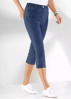 Elasticated Cropped Jeans