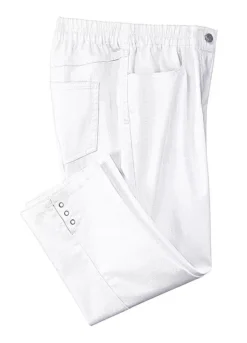 Elasticated Cropped Jeans -Garmonic Sales Store Elasticated Cropped JeansB24288FRSC