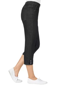 Elasticated Cropped Jeans -Garmonic Sales Store Elasticated Cropped JeansD51456FRSP W02