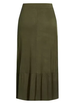 Evans Plain Jersey Skirt - Khaki 9 Evans Plain Jersey Skirt - Khaki -Garmonic Sales Store Evans Plain Jersey Skirt Khaki73G168FRSC W01
