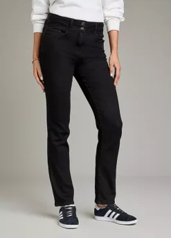 Feel Good Lift & Sculpt Charlotte Straight Leg Jeans Black -Garmonic Sales Store Feel Good Lift Sculpt Charlotte Straight Leg Jeans Black25E809FRSP W02