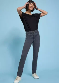 Feel Good Lift & Sculpt Charlotte Straight Leg Jeans Grey