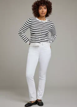 Feel Good Lift & Sculpt Charlotte Straight Leg Jeans White -Garmonic Sales Store Feel Good Lift Sculpt Charlotte Straight Leg Jeans White72H976FRSP W01