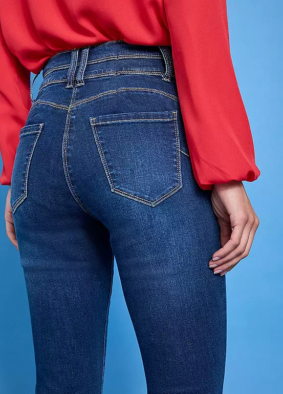 Feel Good Lift & Sculpt Mia Bootcut Jeans Blue 4 Feel Good Lift & Sculpt Mia Bootcut Jeans Blue - Image 4