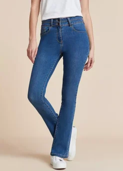 Feel Good Lift & Sculpt Mia Bootcut Jeans Mid Blue -Garmonic Sales Store Feel Good Lift Sculpt Mia Bootcut Jeans Mid Blue31T809FRSP W03