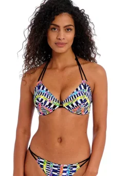 Freya Electro Rave Underwired Halter Bikini Top -Garmonic Sales Store Freya Electro Rave Underwired Halter Bikini Top54E898FRSP W01
