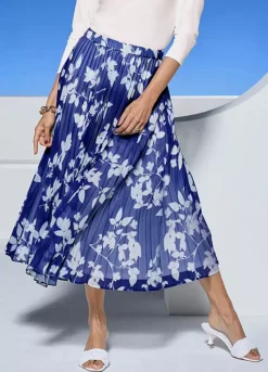 Heine Pleated Floral Print Skirt