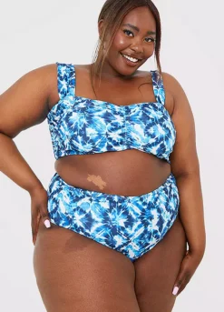 Jac Jossa Blue Abstract Print High Waisted Bikini Bottoms -Garmonic Sales Store Jac Jossa Blue Abstract Print High Waisted Bikini Bottoms86G676FRSP W06