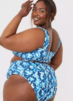 Jac Jossa Blue Abstract Print Ruched Front Bikini Top -Garmonic Sales Store Jac Jossa Blue Abstract Print Ruched Front Bikini Top86H870FRSP W07