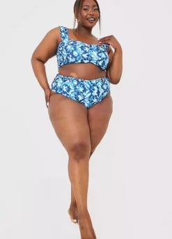 Jac Jossa Blue Abstract Print Ruched Front Bikini Top -Garmonic Sales Store Jac Jossa Blue Abstract Print Ruched Front Bikini Top86H870FRSP W09