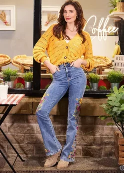 Joe Browns Festival Fun Embroidered Jeans -Garmonic Sales Store Joe Browns Festival Fun Embroidered Jeans89H206FRSL