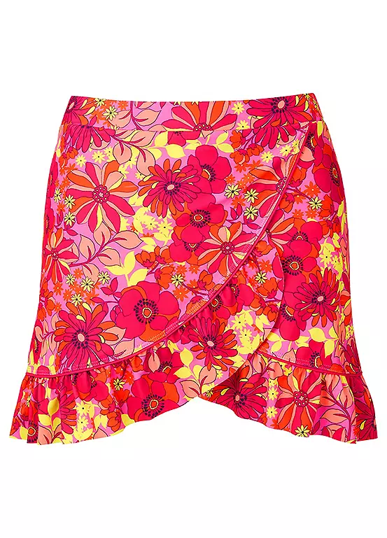 Joe Browns Floral Festival Retro Swim Skirt & Brief 2 Joe Browns Floral Festival Retro Swim Skirt & Brief - Image 2