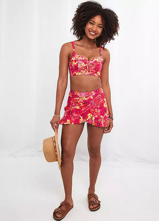 Joe Browns Floral Festival Retro Swim Skirt & Brief 5 Joe Browns Floral Festival Retro Swim Skirt & Brief - Image 5