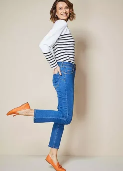 Kaleidoscope Lift & Sculpt Slim Ankle Length Jeans -Garmonic Sales Store Kaleidoscope Lift Sculpt Slim Ankle Length Jeans44G530FRSP W04