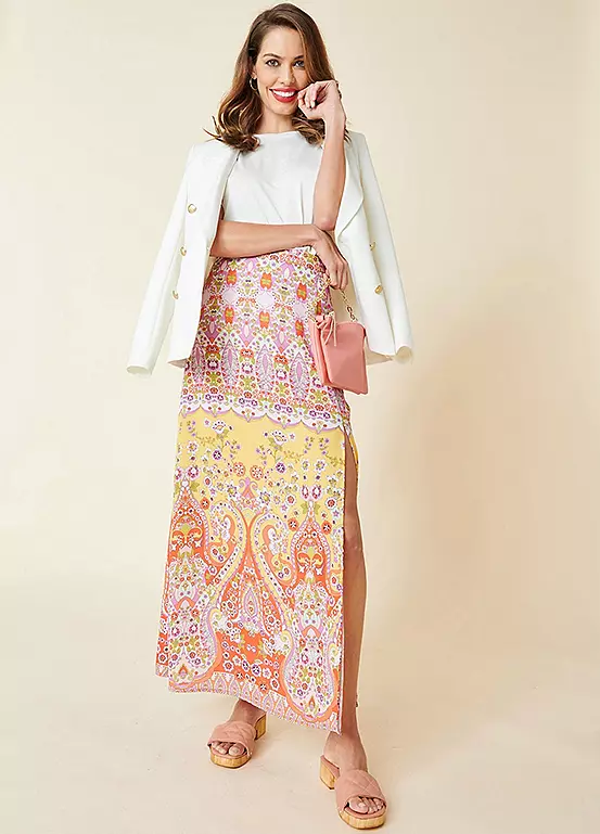 Kaleidoscope Maxi With Side Split Skirt 4 Kaleidoscope Maxi With Side Split Skirt - Image 4