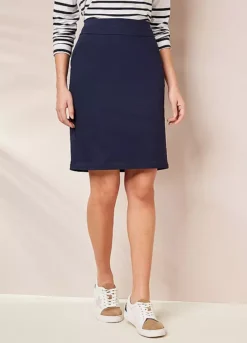Kaleidoscope Navy Comfort Fit Skirt -Garmonic Sales Store Kaleidoscope Navy Comfort Fit Skirt13W030FRSP W02