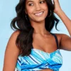 Kaleidoscope Wave Print Bikini Top