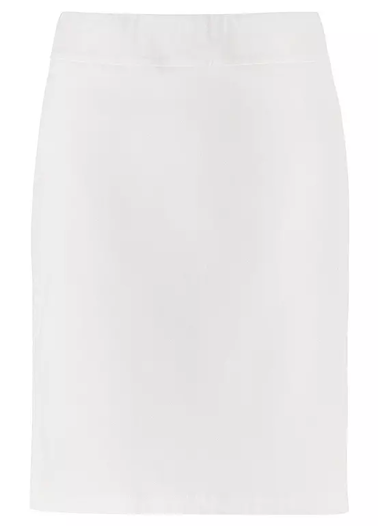 Kaleidoscope White Comfort Fit Skirt 2 Kaleidoscope White Comfort Fit Skirt - Image 2